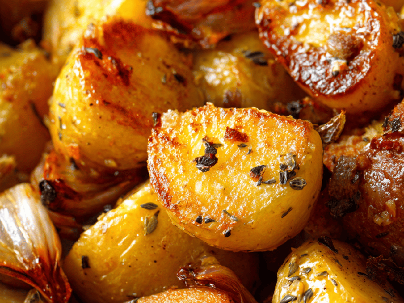 Batatas Douradas Melado