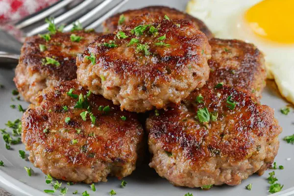 Mini sanduíches de salsicha e ovo