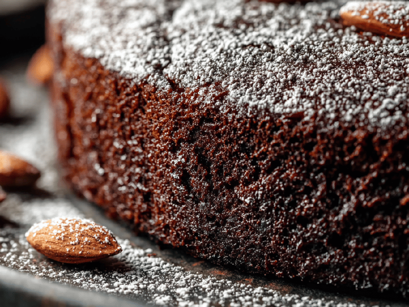Bolo Caprese de Chocolate