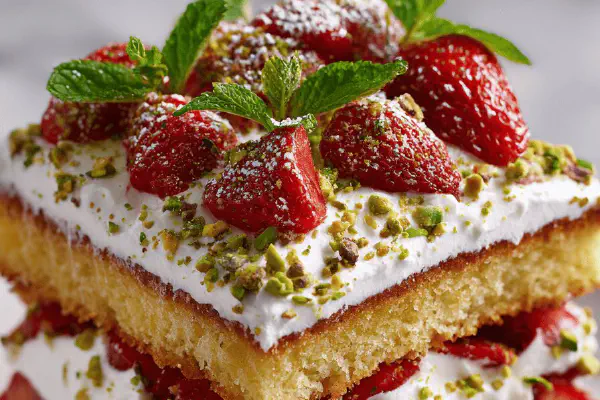 Bolo Francês de Morango Fácil