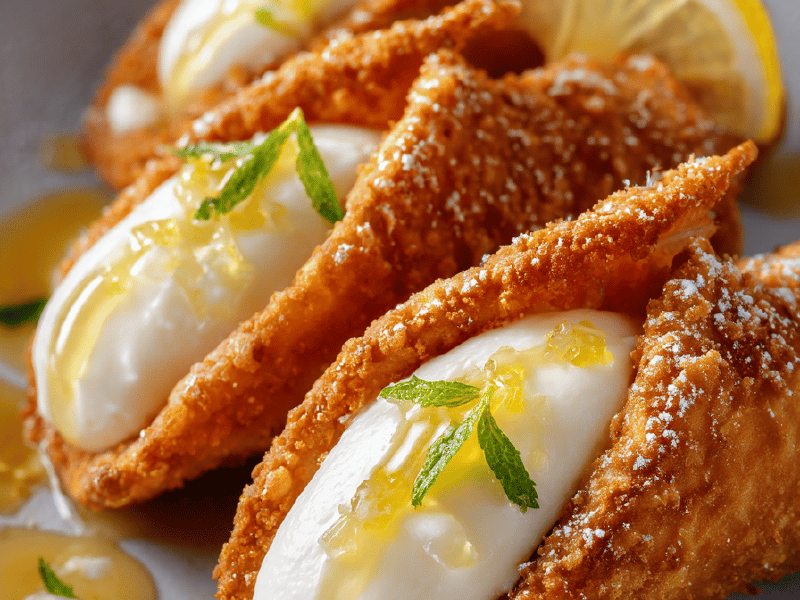 Cannoli de Limão e Mascarpone