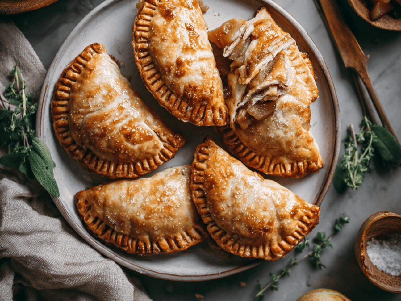 Chaussons com Peras Caramelizadas