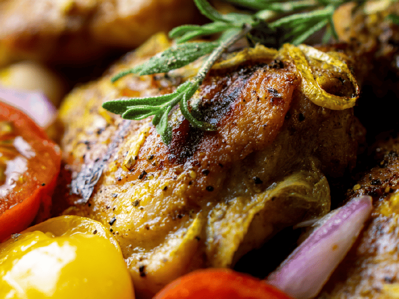 Coxas de Frango Limão Gengibre