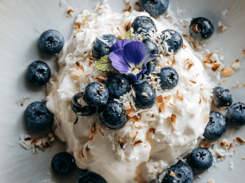 Iogurte Gelado de Baunilha Cremoso