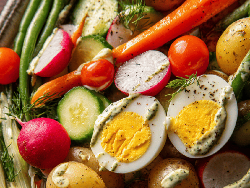 Legumes com Aioli