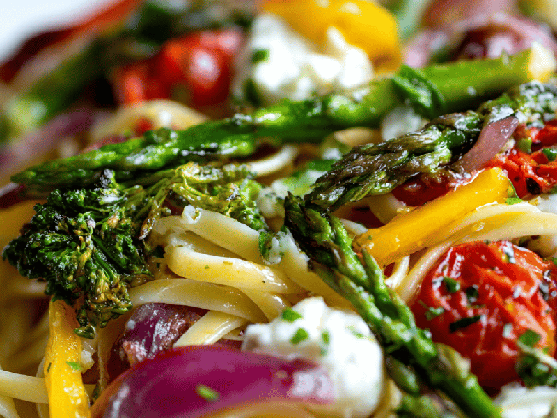 Linguine Primavera com Twist