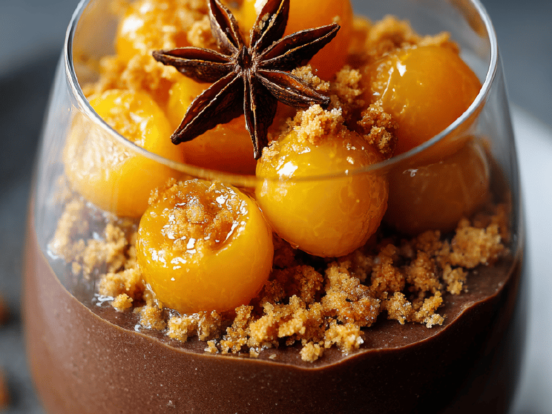 Mousse Chocolate Gengibre Kumquat
