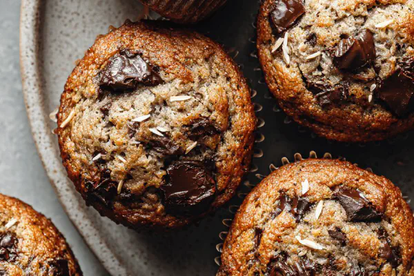 Muffins Banana com Rum e Especiarias