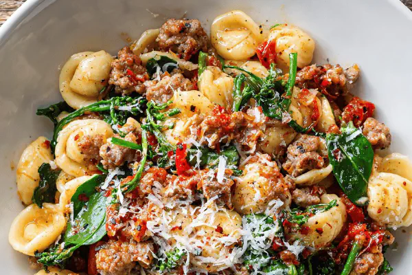 Pappardelle com coelho cozido