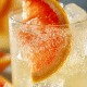 Vinho Aromatizado com Toranja e Gelo de Pêssego