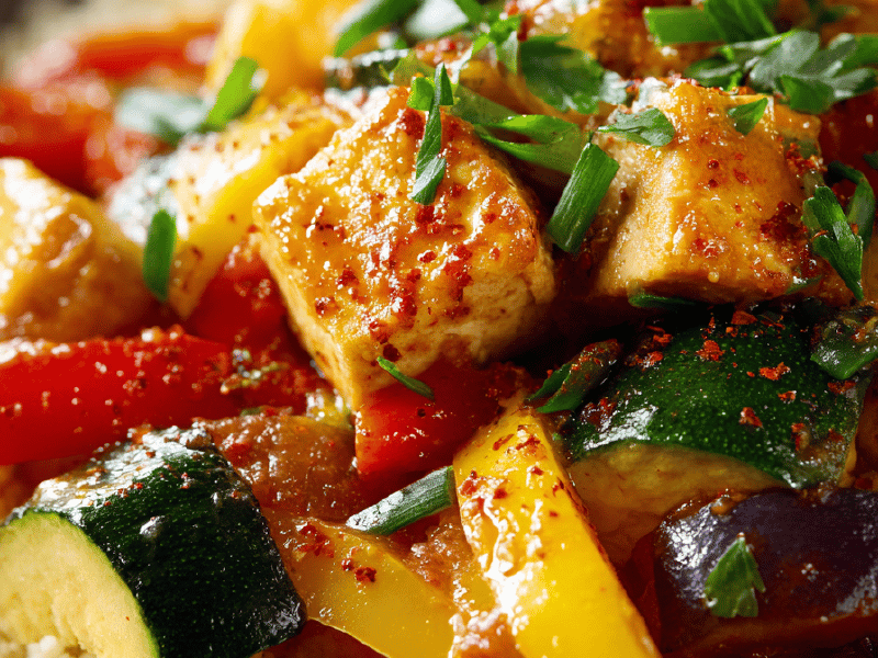 Ratatouille com Tofu Cremoso
