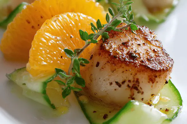 Ostras com molho de coco e capim-santo