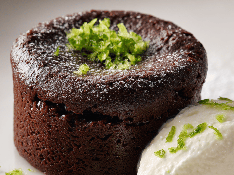 Soufflé de chocolate sem glúten