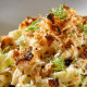 Fettuccine com abóbora e creme de ervas