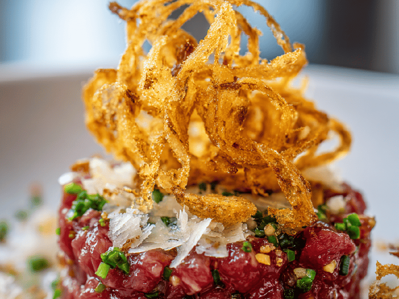 Tartare Bovino com Twist Crocante