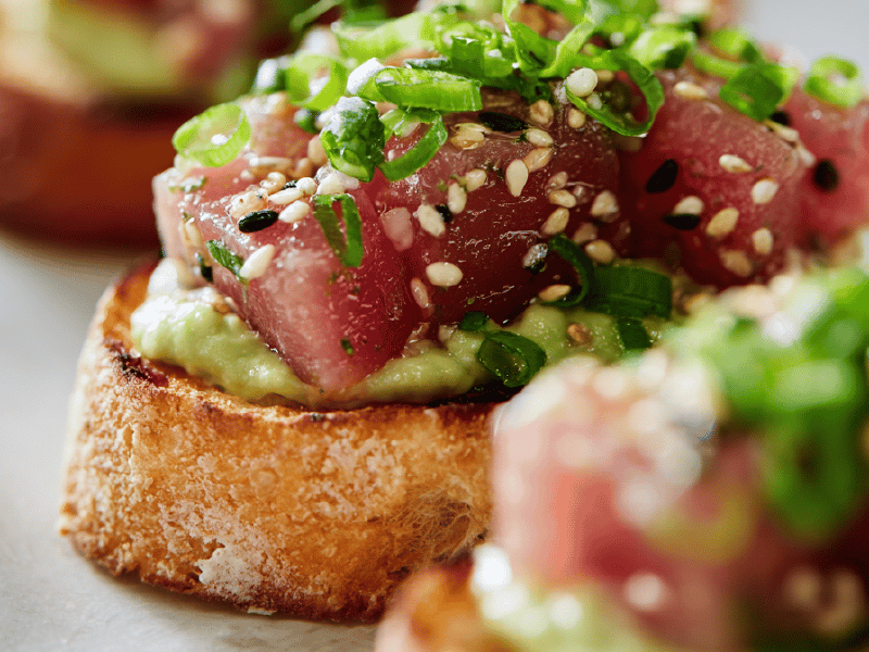 Tartare de Atum com Mousseline Wasabi