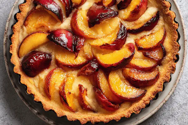 Costeletas com peras glaceadas