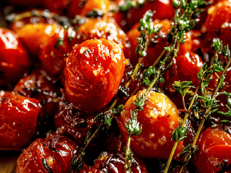 Tomatinhos Confitados Rápidos