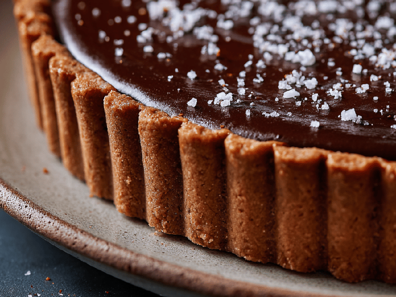 Torta quente e cremosa de chocolate