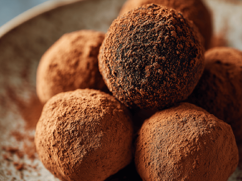 Trufas de pão de mel